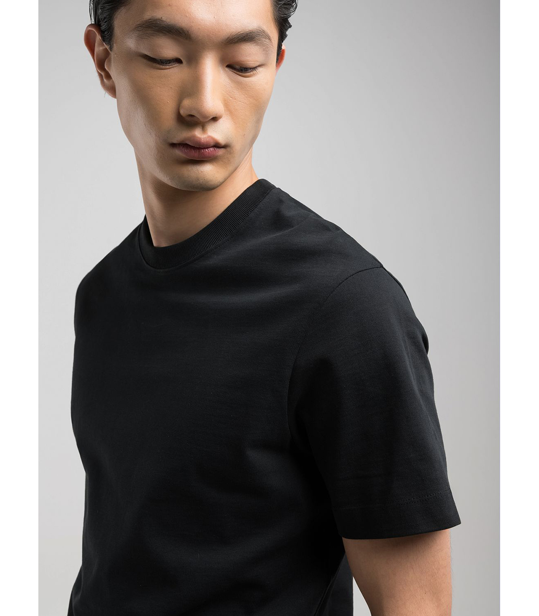 リラックスフィット ヘビーコットンジャージーTシャツ 詳細画像 ブラック 6